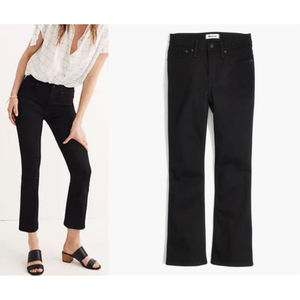 NWT Madewell Black High Rise Cali Demi Flare Boot Casual Denim Jeans Size: 30 T
